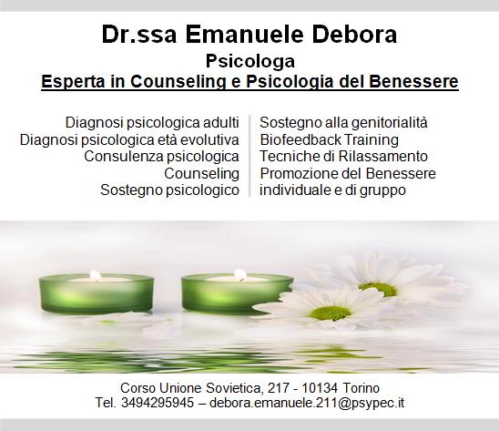 Studio di Psicologia Torino Debora Emanuele